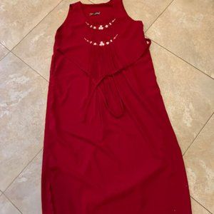 new model cranberry midi dress size M-L
